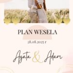 Plan Wesela Pink - Szablon w Canvie