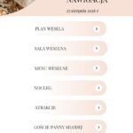 Plan Wesela Pink - Szablon w Canvie