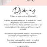 Plan Wesela Pink - Szablon w Canvie