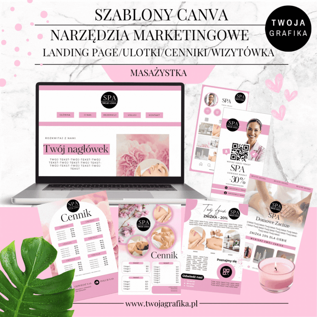 Szablony Canva-Masażysta