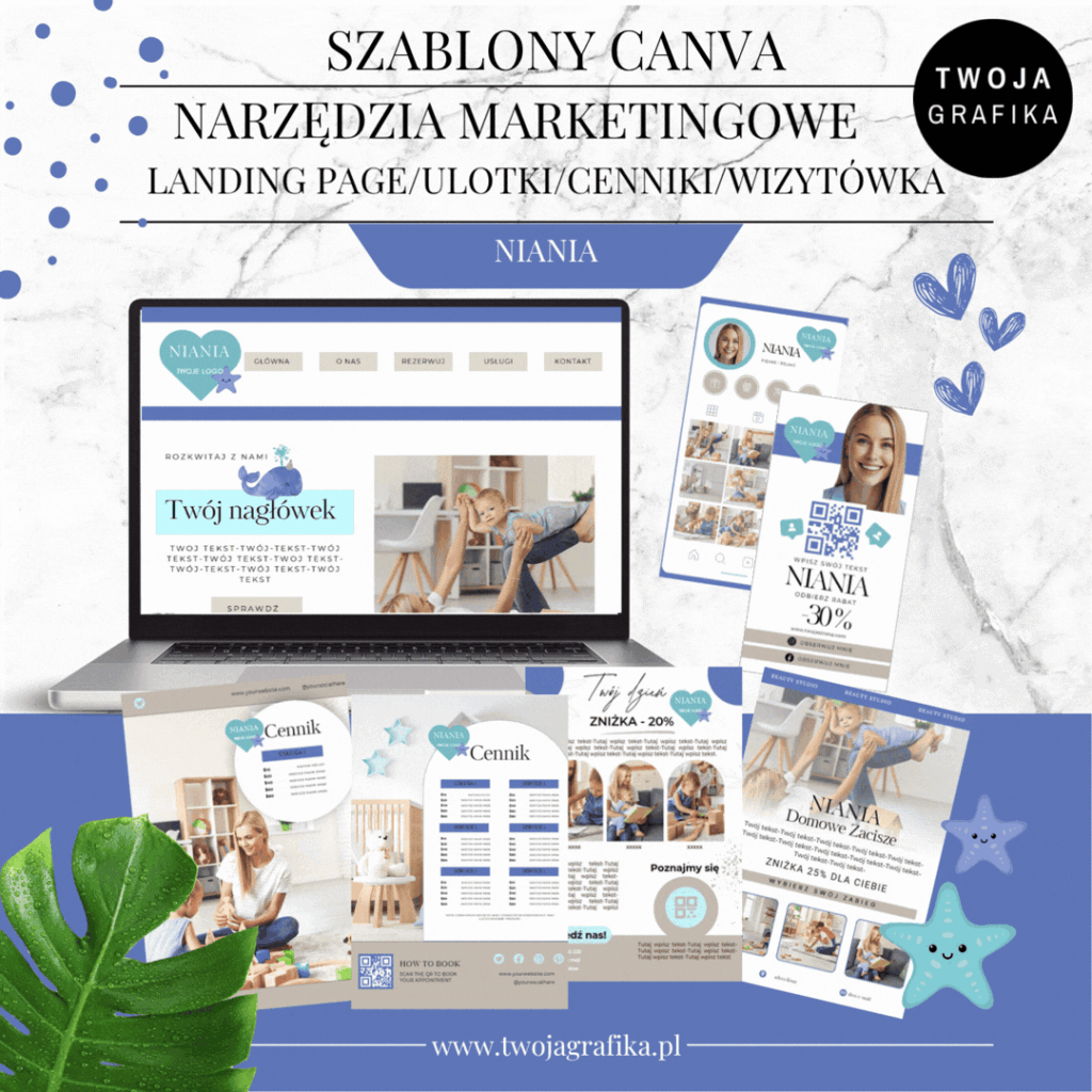 Szablony Canva- Niania