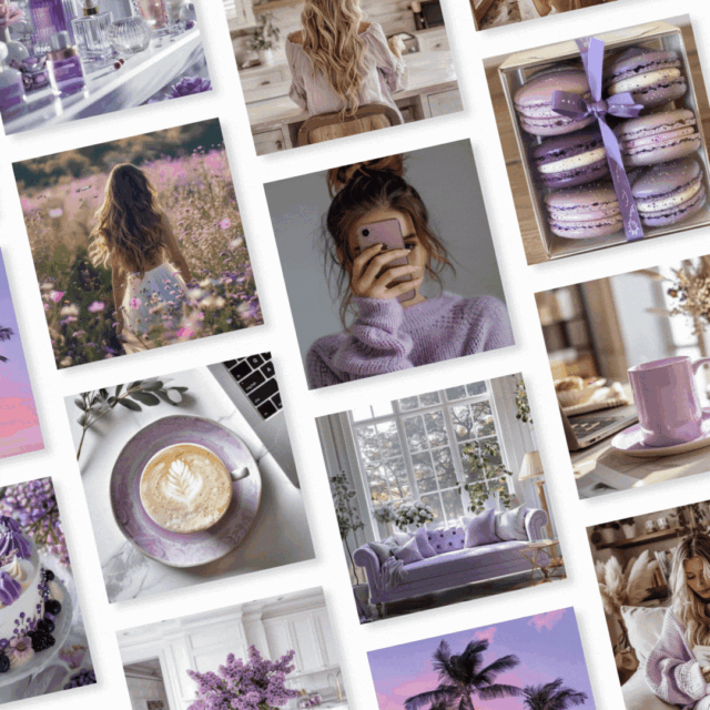 Zdjęcia na Media Społecznościowe "Purple Dreams"